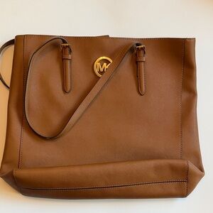 Michael Kors Tan Tote Bag with Gold Accent